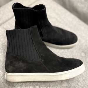 Vince velour/suede slip ons 8